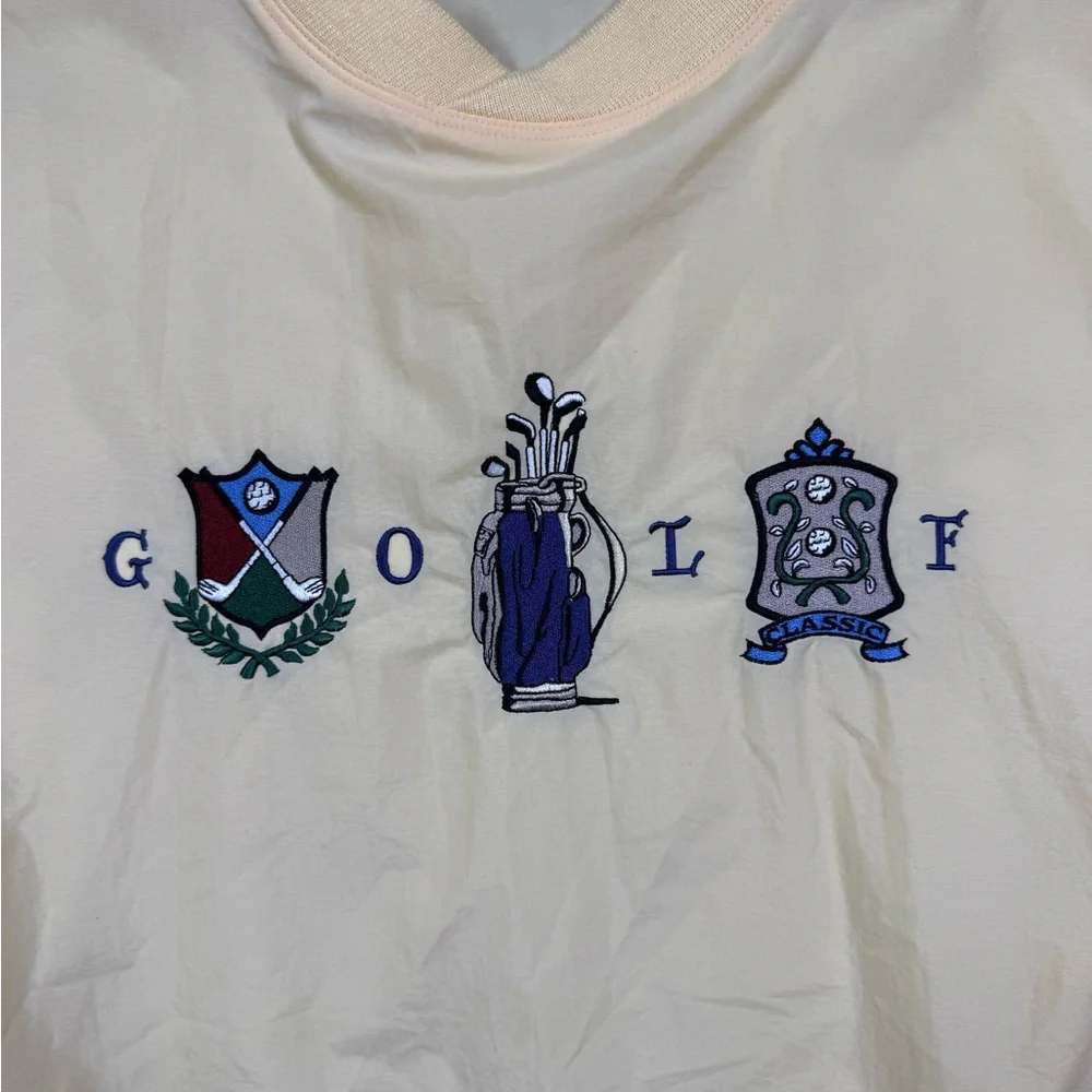 Vintage‎ 90s golf embroidered windbreaker
